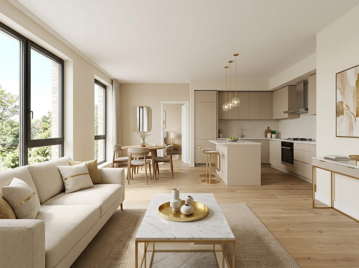 Apartament modern cu trei camere