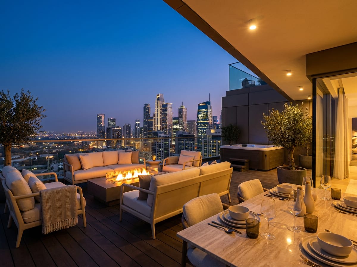 Penthouse cu terasă panoramică